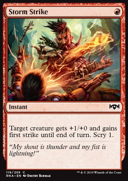 Storm Strike⁣ - Ravnica Allegiance⁣ (Common)⁣ [119]
