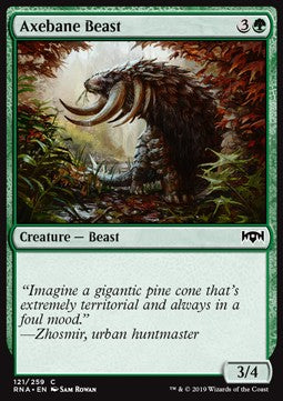 Axebane Beast⁣ - Ravnica Allegiance⁣ (Common)⁣ [121]