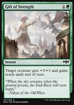 Gift of Strength⁣ - Ravnica Allegiance⁣ (Common)⁣ [127]
