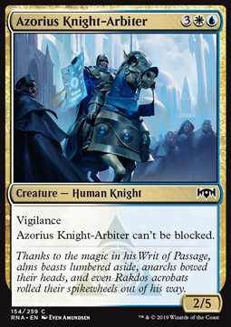 Azorius Knight-Arbiter⁣ - Ravnica Allegiance⁣ (Common)⁣ [154]