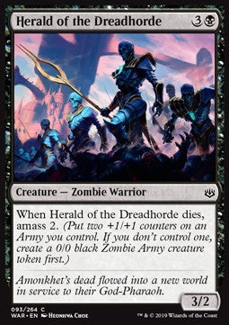 Herald of the Dreadhorde⁣ - War of the Spark⁣ (Common)⁣ [93]