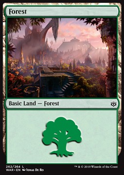 Forest (V.1)⁣ - War of the Spark⁣ (Land)⁣ [262]