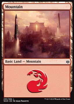 Mountain (V.2)⁣ - War of the Spark⁣ (Land)⁣ [260]