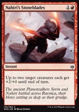 Nahiri's Stoneblades⁣ - War of the Spark⁣ (Common)⁣ [139]