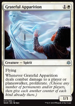 Grateful Apparition⁣ - War of the Spark⁣ (Uncommon)⁣ [17]