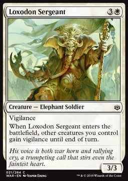 Loxodon Sergeant⁣ - War of the Spark⁣ (Common)⁣ [21]