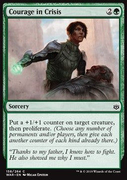 Courage in Crisis⁣ - War of the Spark⁣ (Common)⁣ [158]