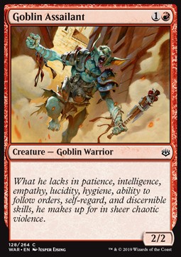 Goblin Assailant⁣ - War of the Spark⁣ (Common)⁣ [128]