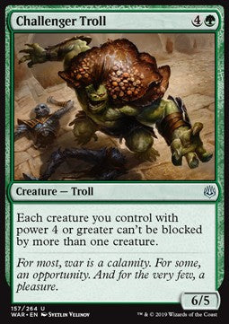 Challenger Troll⁣ - War of the Spark⁣ (Uncommon)⁣ [157]
