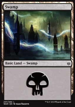 Swamp (V.2)⁣ - War of the Spark⁣ (Land)⁣ [257]