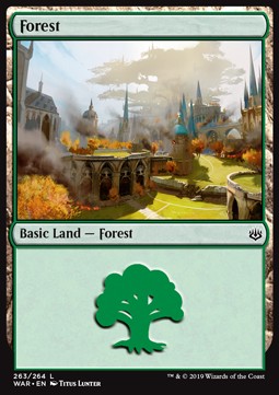 Forest (V.2)⁣ - War of the Spark⁣ (Land)⁣ [263]
