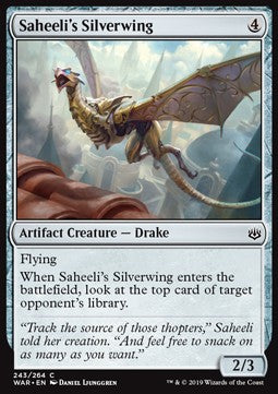 Saheeli's Silverwing⁣ - War of the Spark⁣ (Common)⁣ [243]