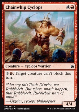 Chainwhip Cyclops⁣ - War of the Spark⁣ (Common)⁣ [118]