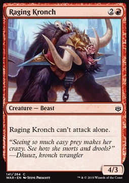 Raging Kronch⁣ - War of the Spark⁣ (Common)⁣ [141]