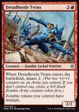 Dreadhorde Twins⁣ - War of the Spark⁣ (Uncommon)⁣ [126]