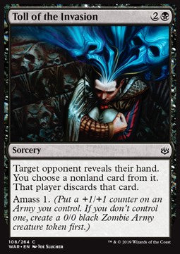 Toll of the Invasion⁣ - War of the Spark⁣ (Common)⁣ [108]
