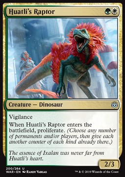 Huatli's Raptor⁣ - War of the Spark⁣ (Uncommon)⁣ [200]