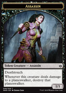 Assassin Token (Black 1/1 Deathtouch)⁣ - War of the Spark⁣ (Token)⁣ [T06]