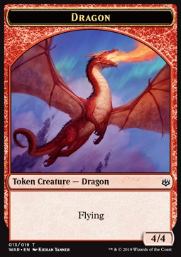 Dragon Token (Red 4/4) - War of the Spark (Token) [WAR-T13]