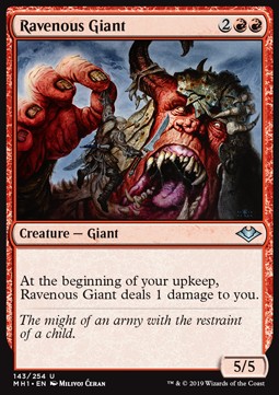 Ravenous Giant⁣ - Modern Horizons⁣ (Uncommon)⁣ [143]