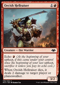 Orcish Hellraiser⁣ - Modern Horizons⁣ (Common)⁣ [136]