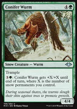 Conifer Wurm⁣ - Modern Horizons⁣ (Uncommon)⁣ [159]