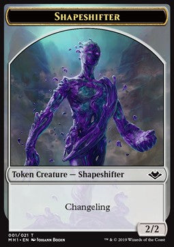 Shapeshifter Token (C 2/2) // Rhino Token (G 4/4)⁣ - Modern Horizons⁣ (Token)⁣ [T 01/13]