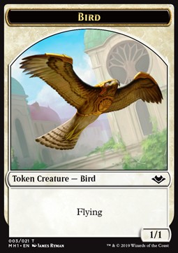 Bird Token (White 1/1)⁣ - Modern Horizons⁣ (Token)⁣ [T03]