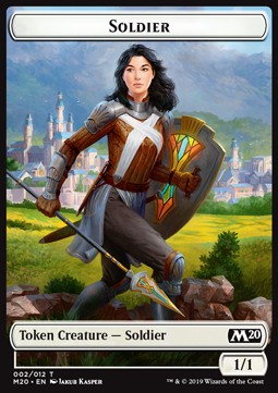Soldier Token (White 1/1)⁣ - Core 2020⁣ (Token)⁣ [T02]