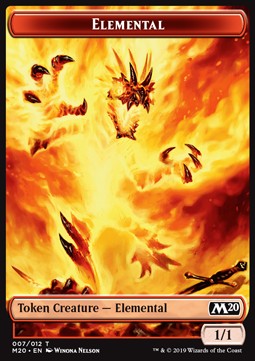 Elemental Token (Red 1/1) - Core 2020 (Token) [M20-T07]