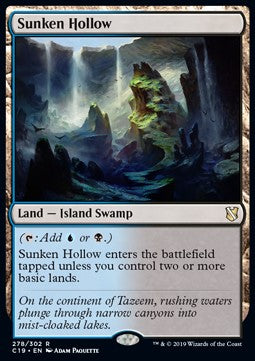 Sunken Hollow⁣ - Commander 2019⁣ (Rare)⁣ [278]