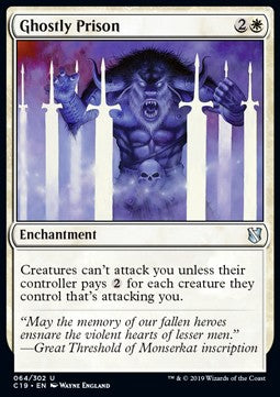 Ghostly Prison⁣ - Commander 2019⁣ (Uncommon)⁣ [64]