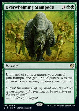 Overwhelming Stampede⁣ - Commander 2019⁣ (Rare)⁣ [175]