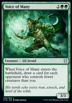 Voice of Many⁣ - Commander 2019⁣ (Uncommon)⁣ [36]