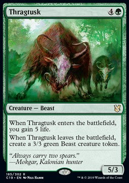 Thragtusk⁣ - Commander 2019⁣ (Rare)⁣ [185]