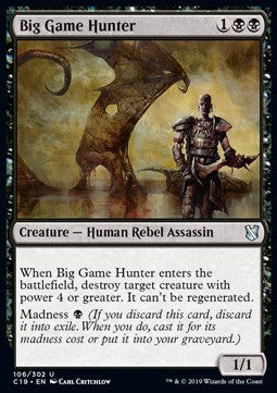 Big Game Hunter⁣ - Commander 2019⁣ (Uncommon)⁣ [106]