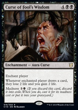 Curse of Fool's Wisdom⁣ - Commander 2019⁣ (Rare)⁣ [16]