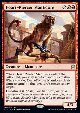 Heart-Piercer Manticore⁣ - Commander 2019⁣ (Rare)⁣ [146]