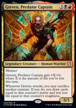 Greven, Predator Captain⁣ - Commander 2019⁣ (Mythic)⁣ [43]