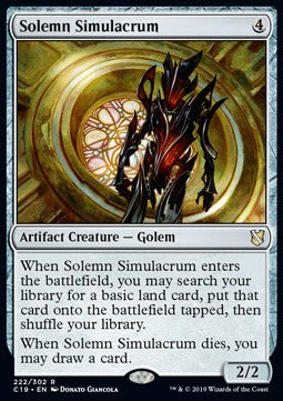 Solemn Simulacrum⁣ - Commander 2019⁣ (Rare)⁣ [222]