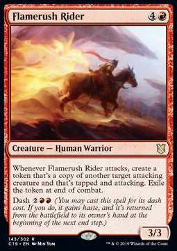 Flamerush Rider⁣ - Commander 2019⁣ (Rare)⁣ [143]