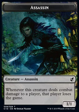 Assassin Token (B 1/1) // Morph Token (C 2/2) - Commander 2019 (Token) [C19-T 9/27]
