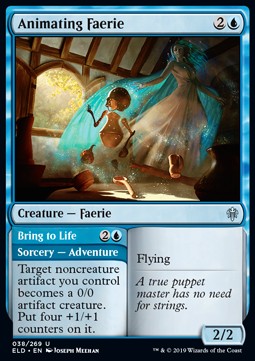 Animating Faerie // Bring to Life⁣ - Throne of Eldraine⁣ (Uncommon)⁣ [38]