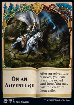 On an Adventure Token⁣ - Throne of Eldraine: Extras⁣ (Token)⁣ [T20]