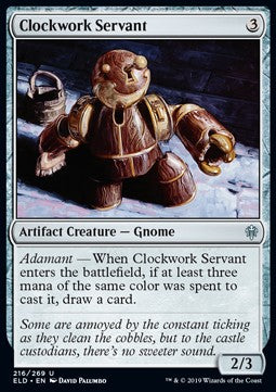 Clockwork Servant⁣ - Throne of Eldraine⁣ (Uncommon)⁣ [216]
