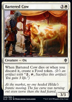 Bartered Cow⁣ - Throne of Eldraine⁣ (Common)⁣ [6]