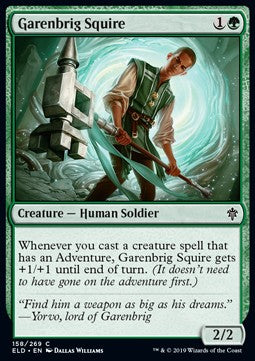 Garenbrig Squire⁣ - Throne of Eldraine⁣ (Common)⁣ [158]