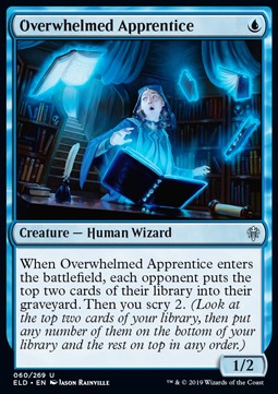Overwhelmed Apprentice⁣ - Throne of Eldraine⁣ (Uncommon)⁣ [60]