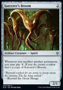 Sorcerer's Broom⁣ - Throne of Eldraine⁣ (Uncommon)⁣ [232]