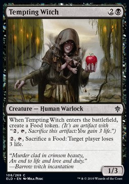 Tempting Witch⁣ - Throne of Eldraine⁣ (Common)⁣ [108]